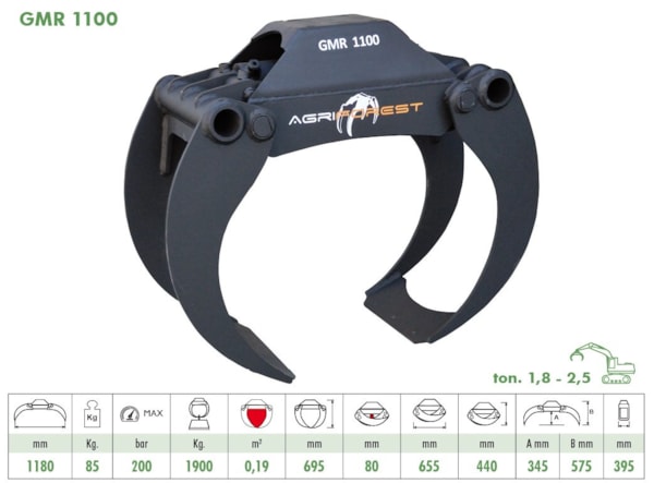  Agriforest GMR1100 - -miniexcavatoare 2.5 - 3.5 t -- de vanzare